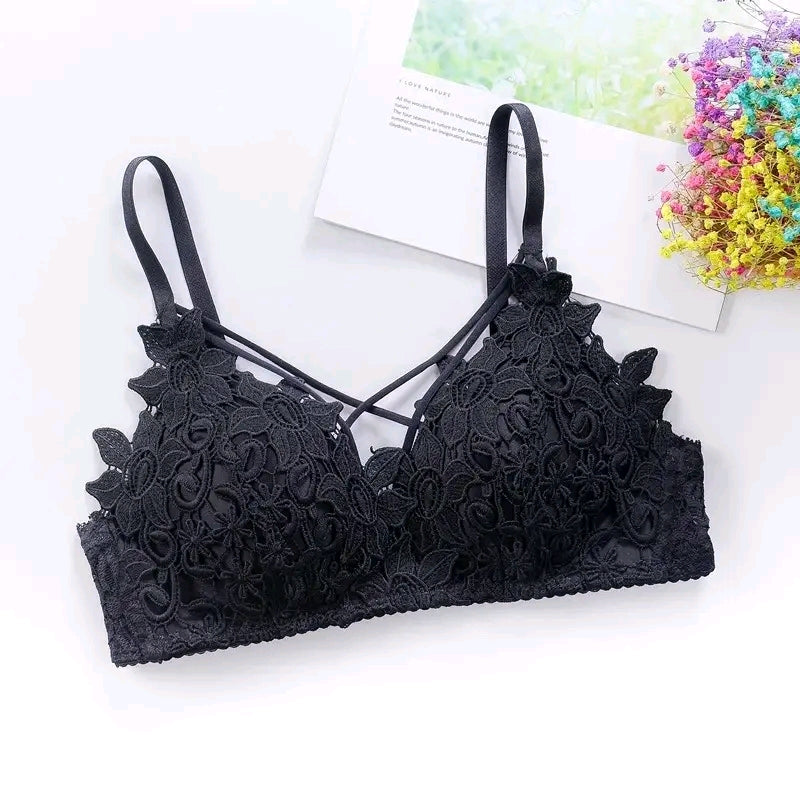 PACK OF 2 IMPORTED FANCY FLORAL COMFORTABLE BRA