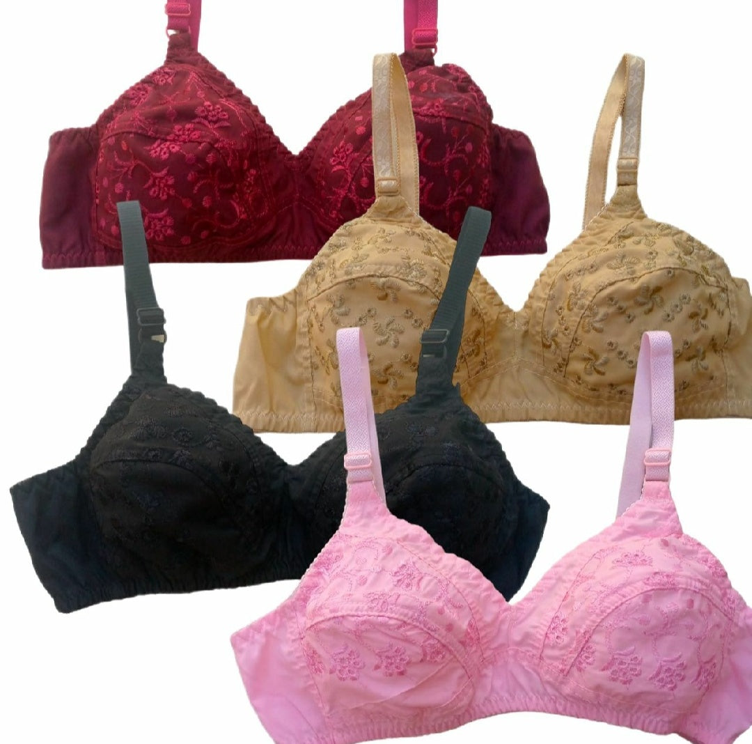 Pack Of 6  Imported Cotton Bra For Womens