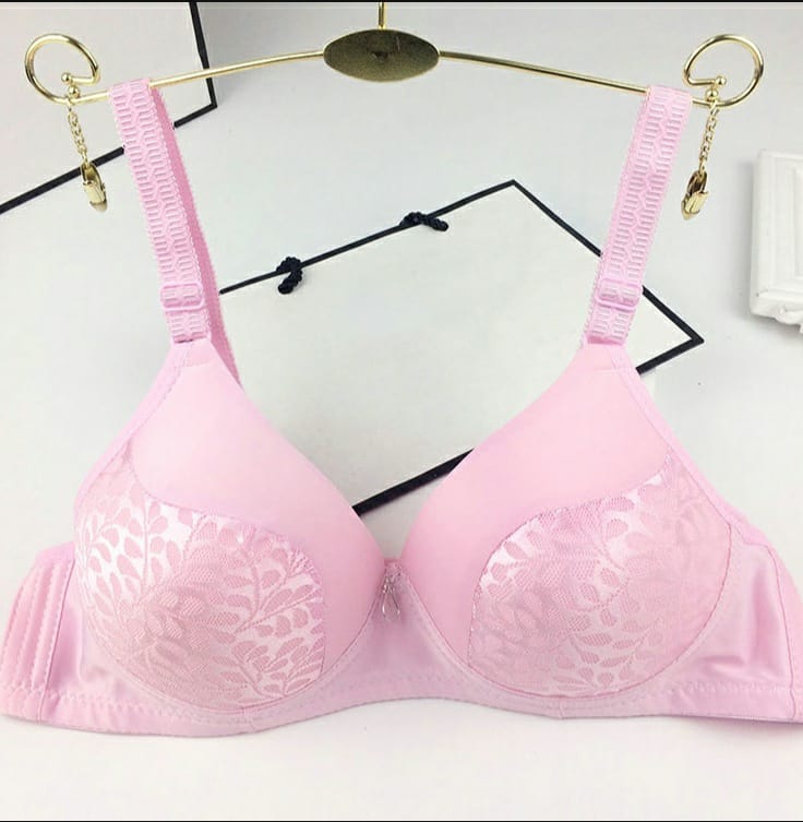 Pack Of 3 Imported Simple Soft Foam Light Padded Bras, Comfy & Breathable Push Up Bra