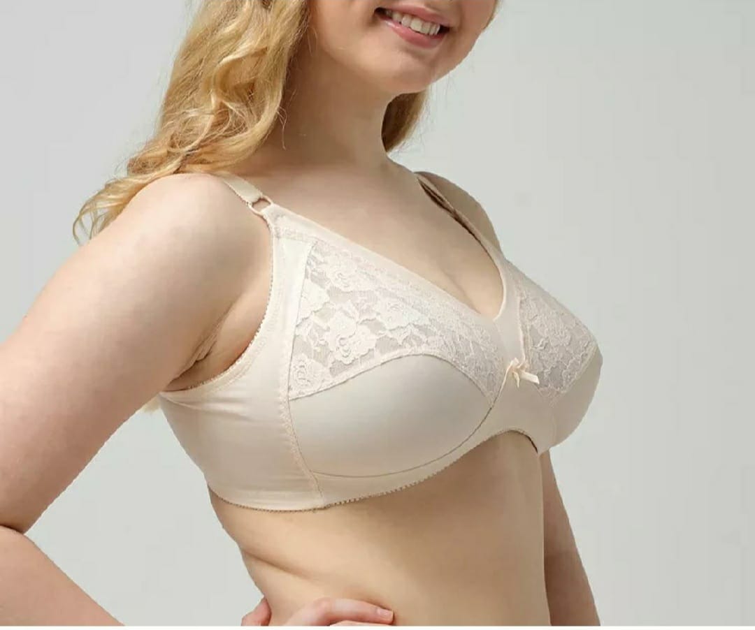 PACK OF 2 IMPORTED HALF NET STRETCHABLE NANCY COTTON BRA FOR SUMMER