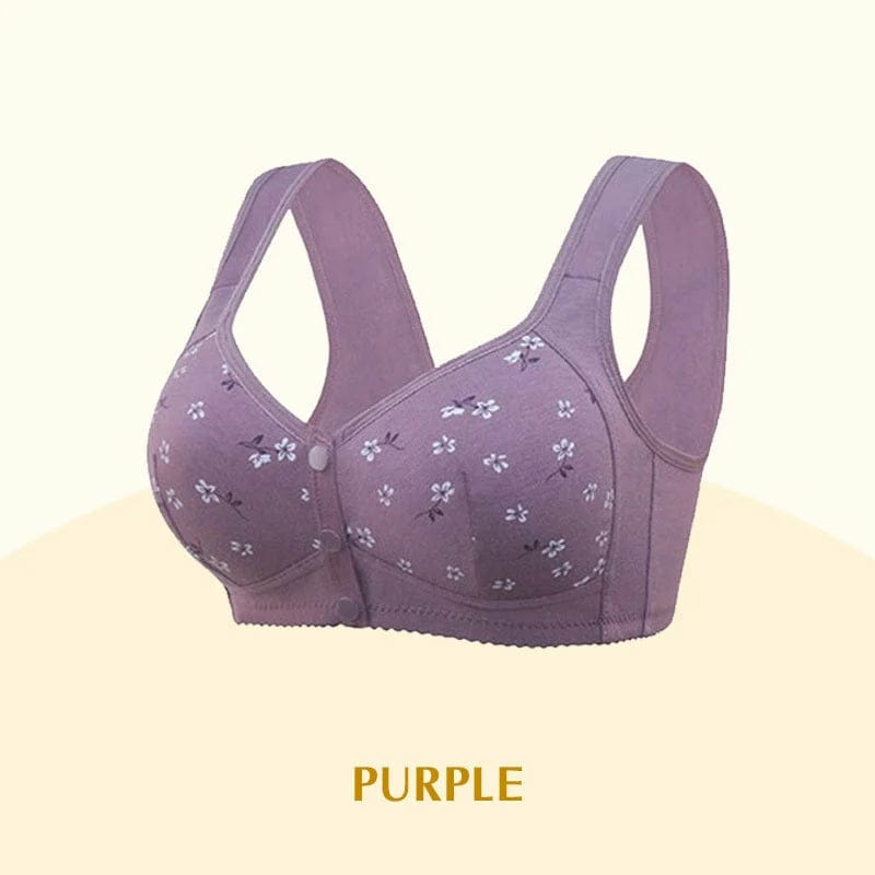 PAck of 2 Anti Sagging Front Open Cooling Cotton Button Bra