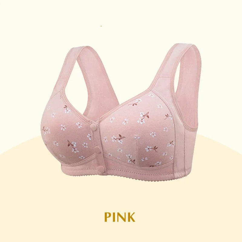 PAck of 2 Anti Sagging Front Open Cooling Cotton Button Bra
