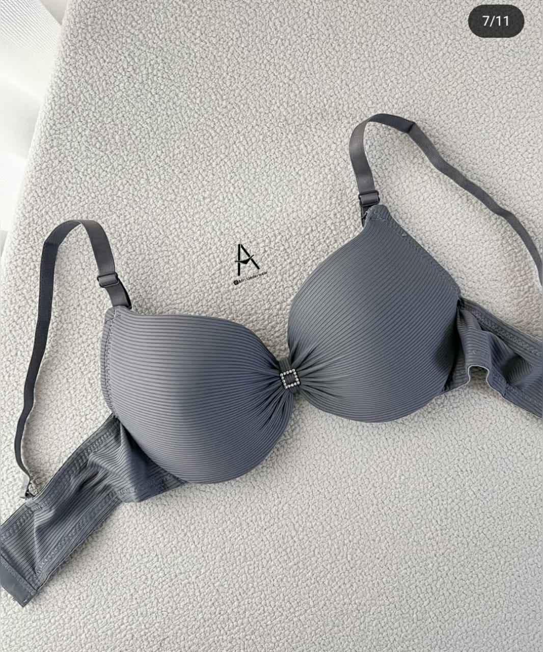 Soft Ribbed Lift Bra
