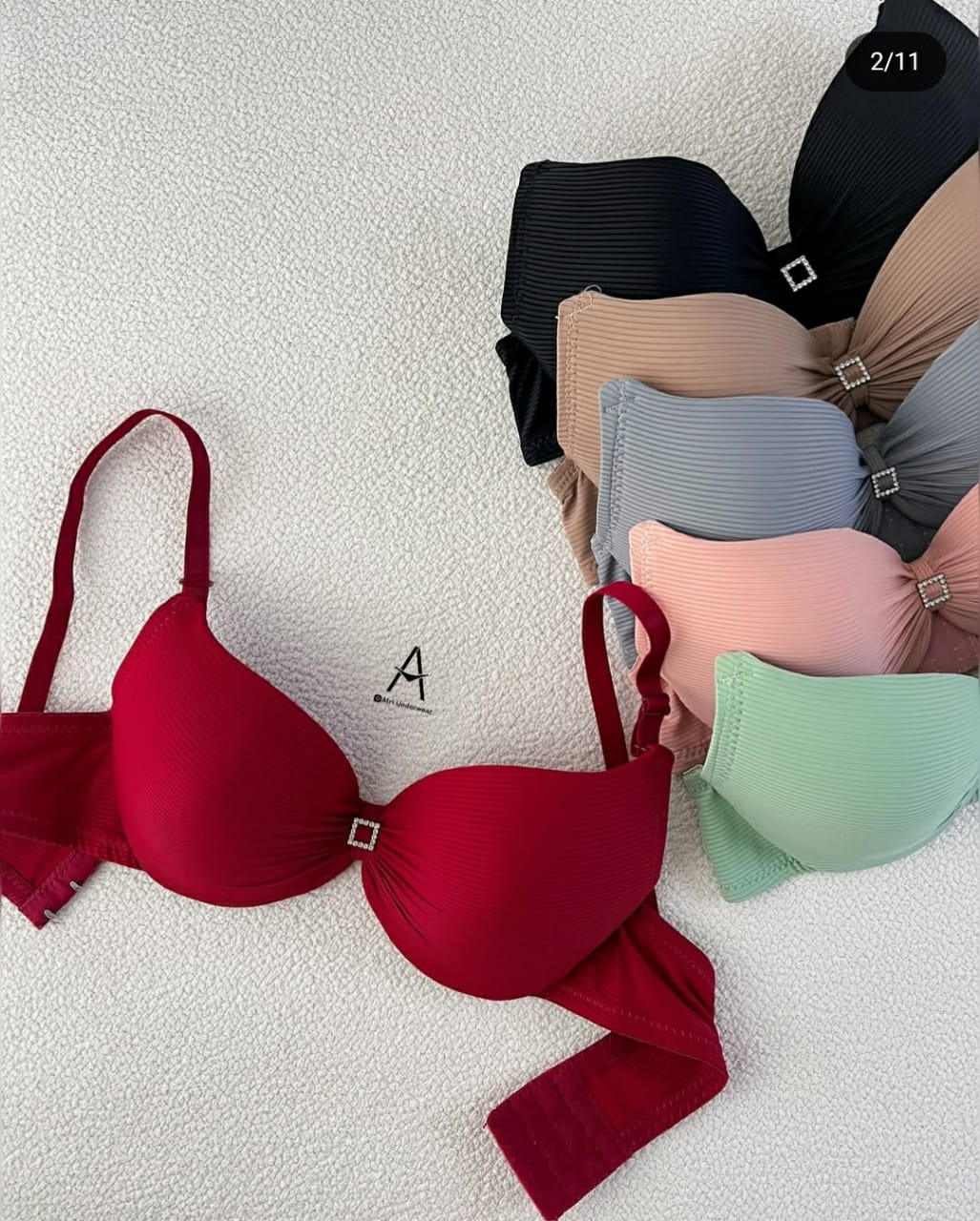Soft Ribbed Lift Bra